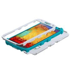 Samsung Note 3 Teal 2 Layer Tough Case W/ Stand