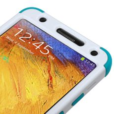 Samsung Note 3 Teal 2 Layer Tough Case W/ Stand