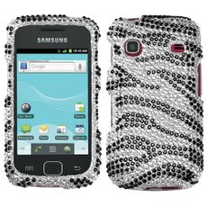 Samsung Repp Black Zebra Rhinestone Phone Case