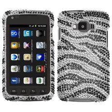 Samsung Rugby Smart Black Zebra Rhinestone Phone Case
