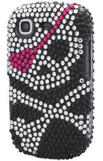 Samsung Strive Skull Rhinestone Case