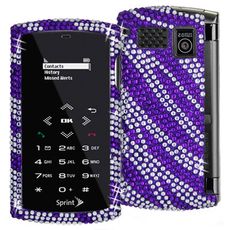 Sanyo Incognito Rhinestone Purple Zebra Case