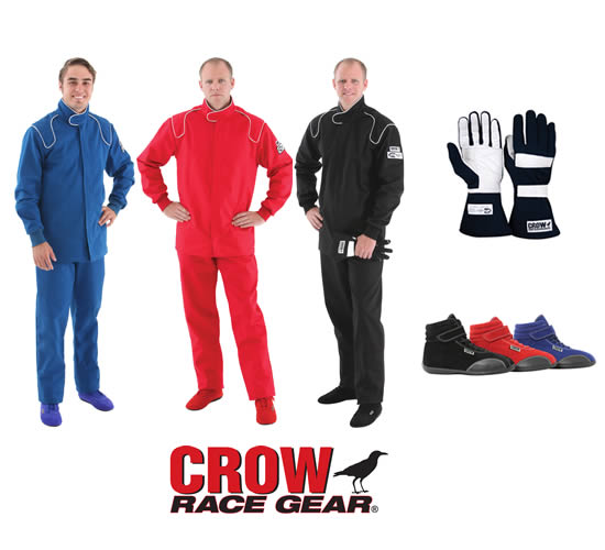 Crow Race Package Kit Two-Piece SFI-1 Suit Includes Gloves and Shoes