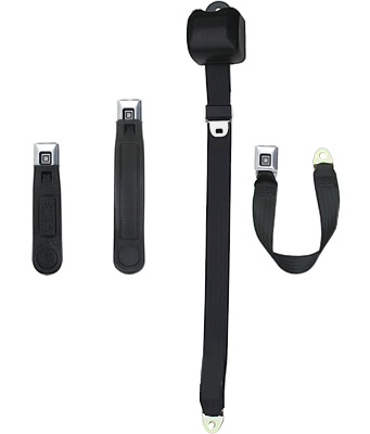 Genuine Ford F-250 3-Point Retractable Seat Belt Straps – Black (2-Pack) – DOT Approved