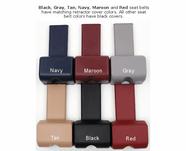 74 Inch Black Non-Retractable Lap Seat Belts (2-Pack) With Mounting Kit For GM & More