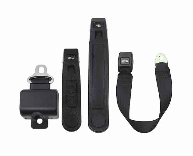thumbnail image 2 of Modigt Retractable 3-Point Safety Seat Belt – Universal Adjustable Belt Kit, Beige/Black/Gray 2 of 5