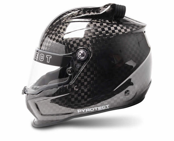 SA2025 Pyrotect Pro Airflow Carbon Fiber Mid-Forced Air Duckbill Race Helmet