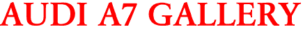 AUDI A7 GALLERY
