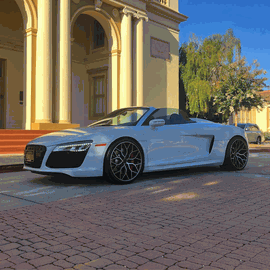 AUDI R8 VOSSEN HF-2 BRUSHED GLOSS BLACK