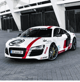 AUDI R8 VOSSEN VFS4 GLOSS GRAPHITE 