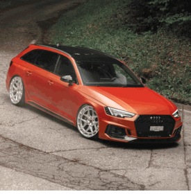 AUDI RS4 AVANT VOSSEN HFX-1 SILVER POLISHED