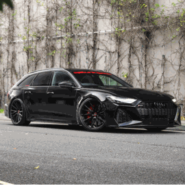 AUDI RS6 VOSSEN HF-4T SATIN BLACK