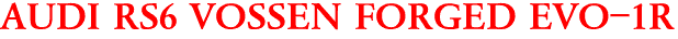 AUDI RS6 VOSSEN FORGED EVO-1R