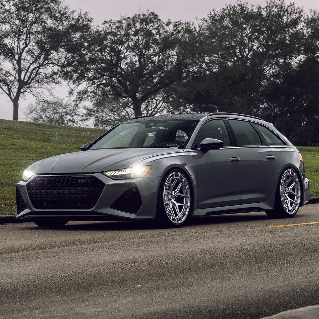 AUDI RS6 VOSSEN HFX-1 5-LUG SILVER POLISHED