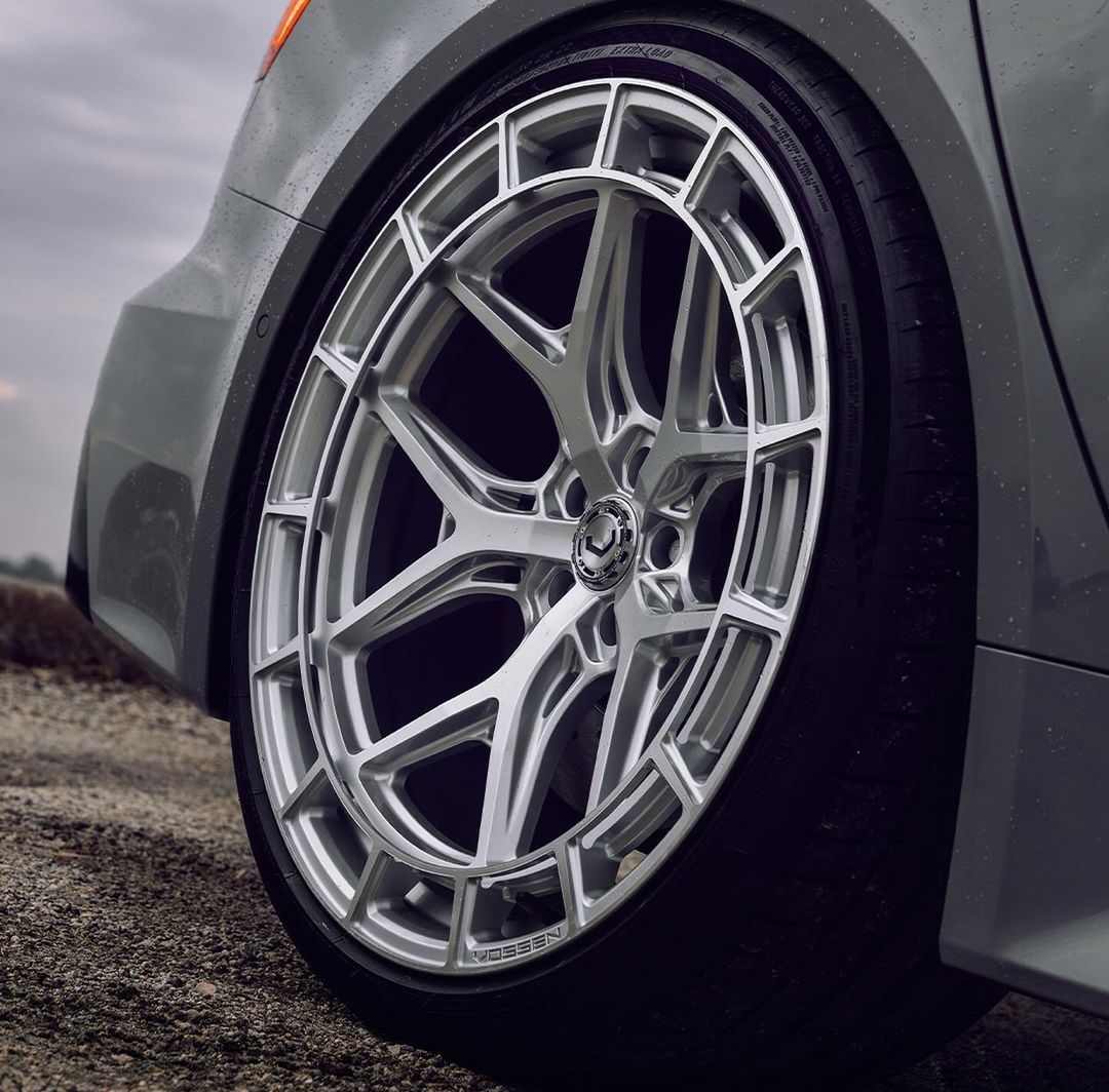 AUDI RS6 VOSSEN HFX-1 5-LUG SILVER POLISHED