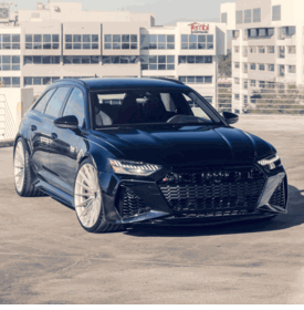 AUDI RS6 VOSSEN HFX-4 SILVER POLISHED