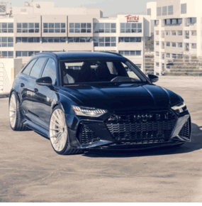 AUDI RS6 VOSSEN HFX-4 SILVER POLISHED
