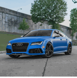 AUDI RS7 VOSSEN HF-1 TINTED GLOSS BLACK