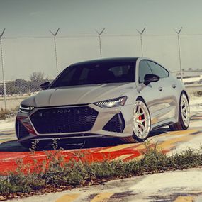 AUDI RS7 VOSSEN HFX-1 5-LUG SILVER POLISHED