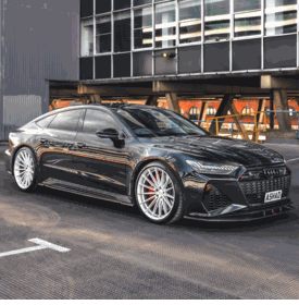 AUDI RS7 VOSSEN HFX-4 SILVER POLISHED