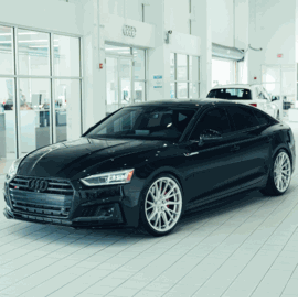 AUDI S5 VOSSEN HF-4T SILVER POLISHED