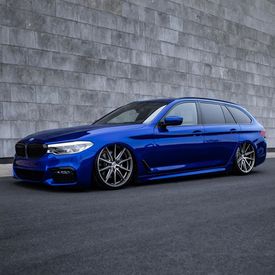 BMW 520 WAGON VOSSEN HF-3 GLOSS GRAPHITE POLISHED