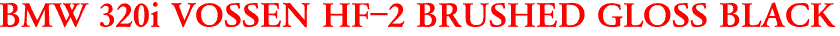 BMW 320i VOSSEN HF-2 BRUSHED GLOSS BLACK