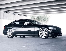 BMW 335 VOSSEN CV7 SILVER POLISHED