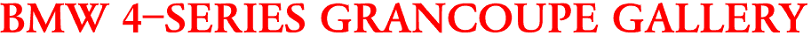 BMW 4-SERIES GRANCOUPE GALLERY