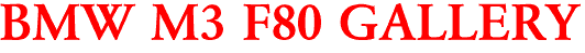 BMW M3 F80 GALLERY