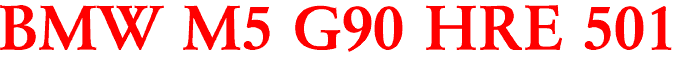BMW M5 G90 HRE 501
