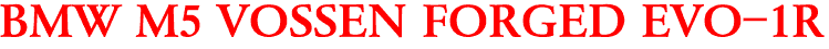 BMW M5 VOSSEN FORGED EVO-1R