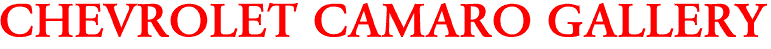 CHEVROLET CAMARO GALLERY