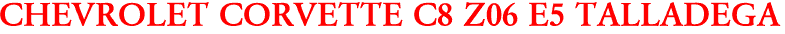 CHEVROLET CORVETTE C8 Z06 E5 TALLADEGA