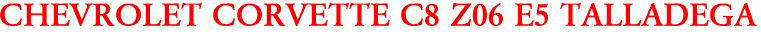 CHEVROLET CORVETTE C8 Z06 E5 TALLADEGA