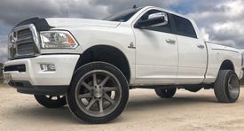 DODGE RAM ASANTI AB814 WINDMILL TITANIUM BRUSHED