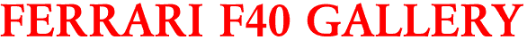 FERRARI F40 GALLERY