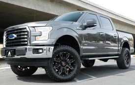 FORD F-150 ASANTI AB808 BLACKHAWK GLOSS BLACK MILLED