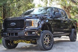 FORD F-150 ASANTI AB809 ENFORCER MATTE BLACK MACHINED W/ TINTED CLEAR