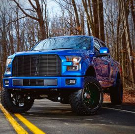 FORD F-150 ASANTI AB811 WARTHOG SATIN BLACK MILLED W/GLOSS BLACK ACCENTS