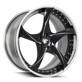 FORGIATO APPUNTITO-ECL FINISHED IN BLACK AND CHROME