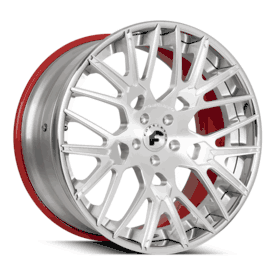 FORGIATO FRATELLO-ECL FINISHED IN BRUSHED/CHROME/RED