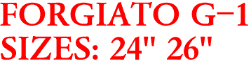 FORGIATO G-1
SIZES: 24" 26"
