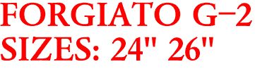 FORGIATO G-2
SIZES: 24" 26"
