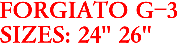 FORGIATO G-3
SIZES: 24" 26"
