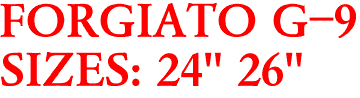FORGIATO G-9
SIZES: 24" 26"