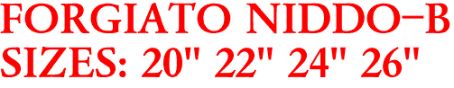 FORGIATO NIDDO-B
SIZES: 20" 22" 24" 26"