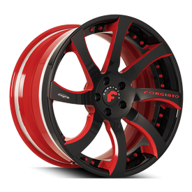 FORGIATO QUATTRESIMO-ECL FINISHED IN BLACK AND RED