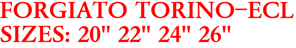 FORGIATO TORINO-ECL
SIZES: 20" 22" 24" 26"