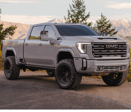 GMC SIERRA AT4X VOSSEN HFX-1 8-LUG SATIN BLACK